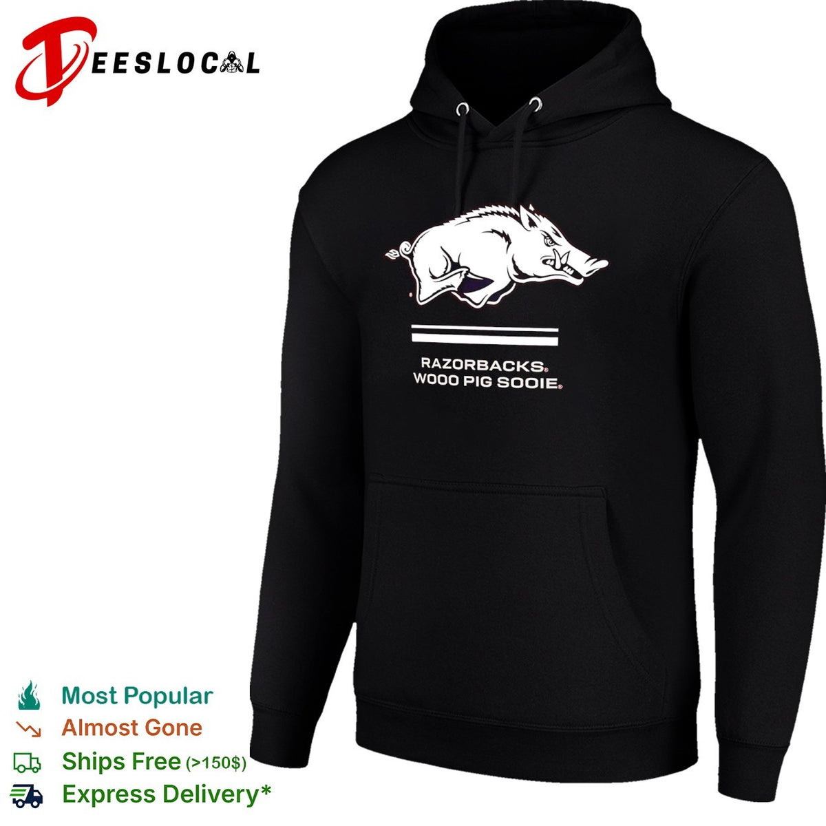 Arkansas Razorbacks Wooo Pig Sooie logo Shirt