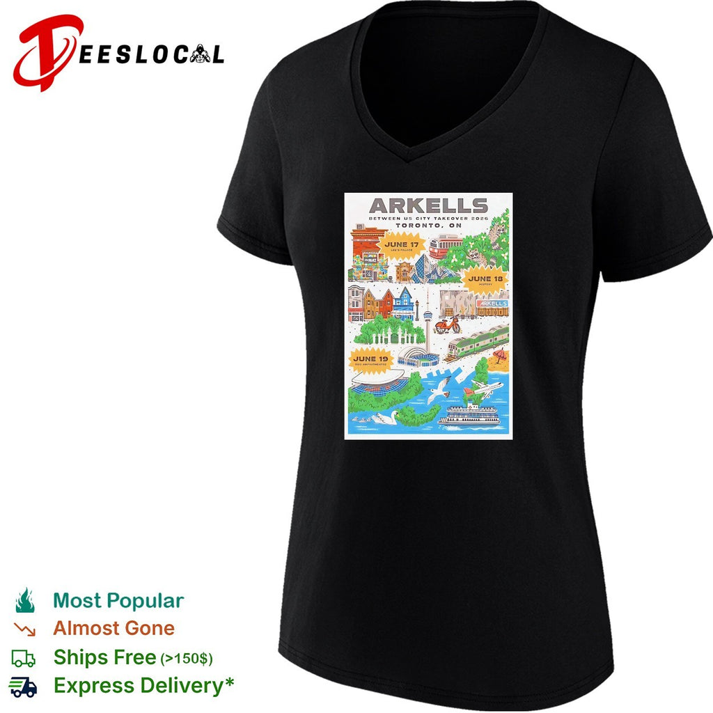 Arkells Between Us City Takeover 2026 Toronto ON June 17 18 19 Lee Palace History shirt