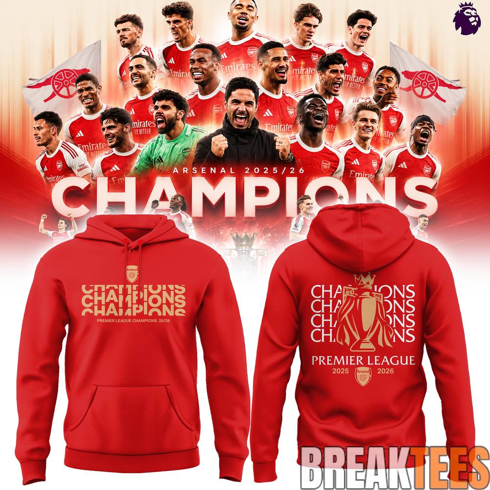 Arsenal 2025-26 EPL Champions Hoodie