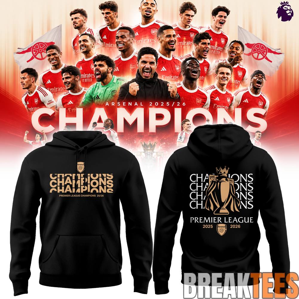 Arsenal 2025-26 EPL Champions Hoodie