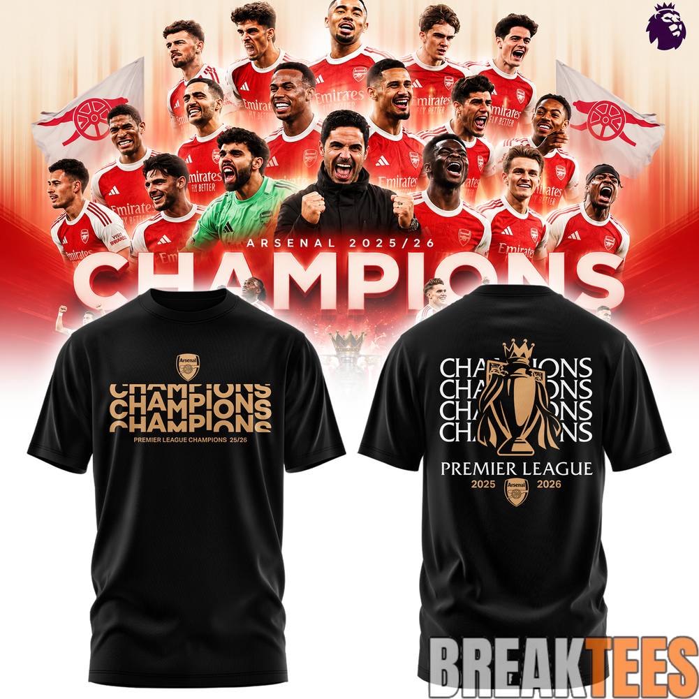 Arsenal 2025-26 EPL Champions Shirt