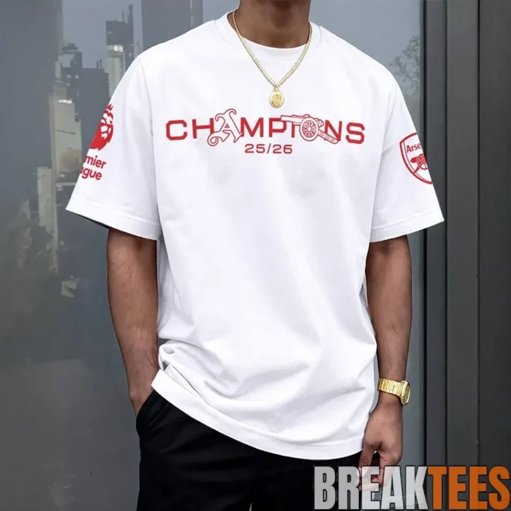Arsenal Premier League Champions 25-26 Tee