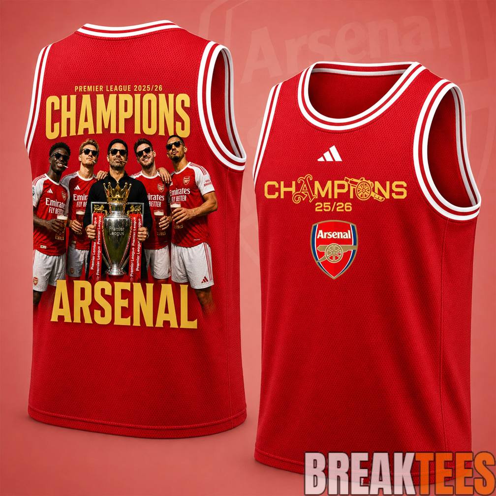 Arsenal Premium Premier League Champions 2025-26 Tank Top Jersey