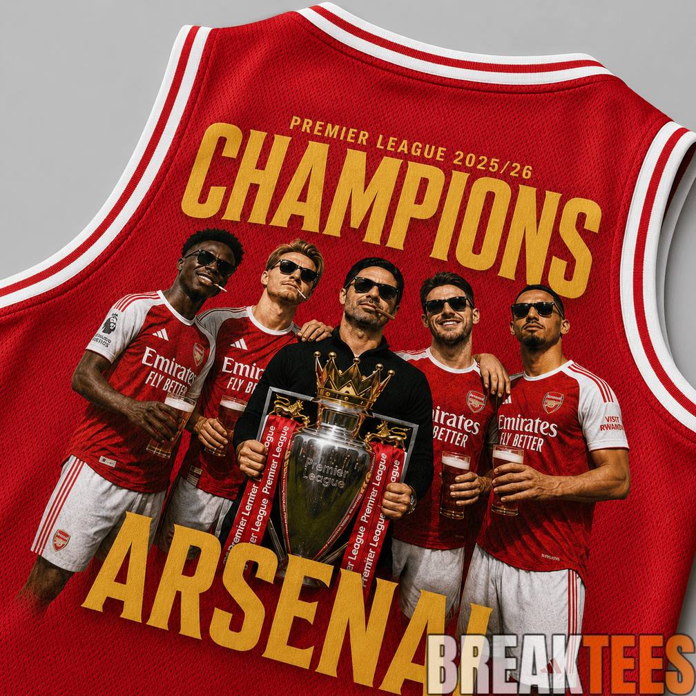 Arsenal Premium Premier League Champions 2025-26 Tank Top Jersey