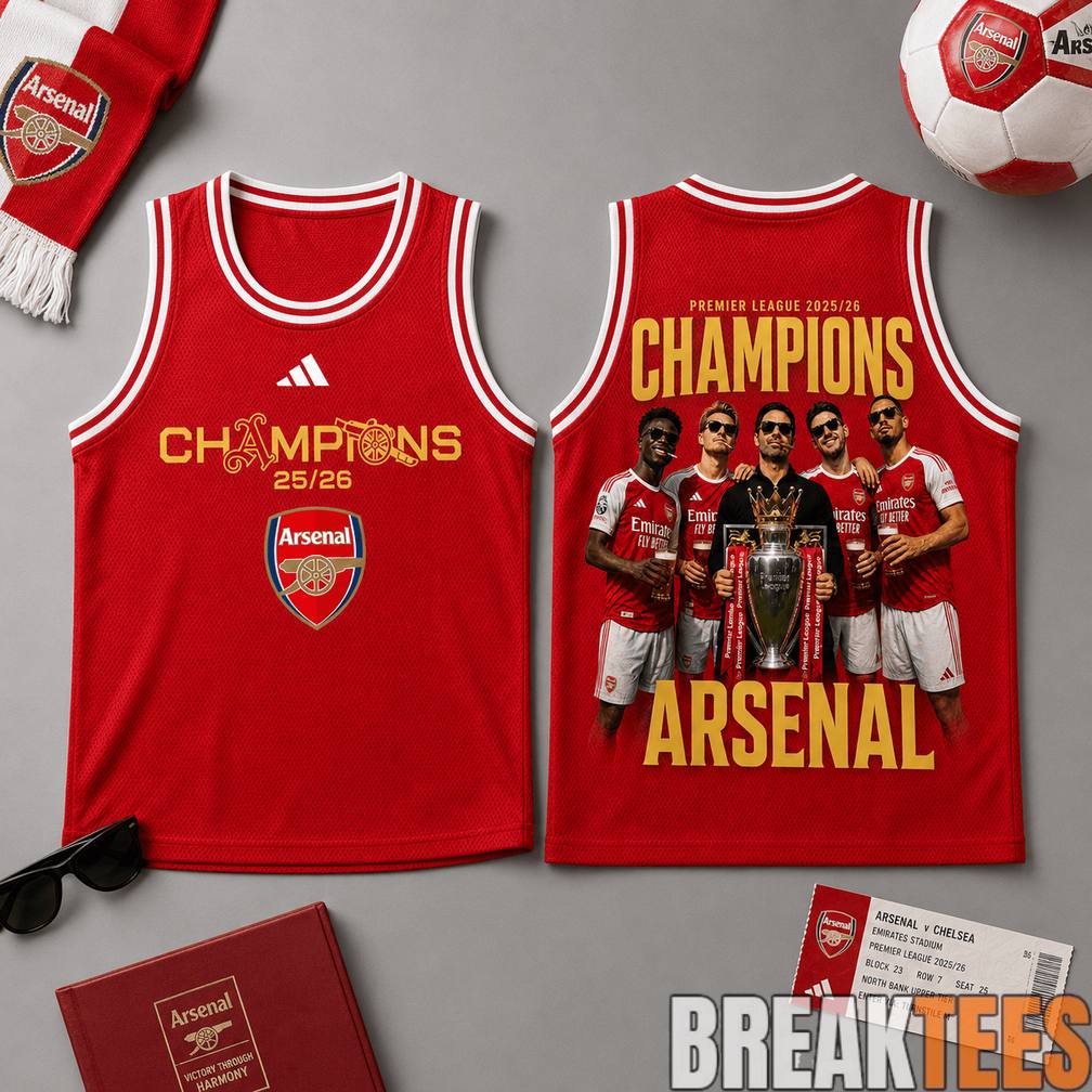 Arsenal Premium Premier League Champions 2025-26 Tank Top Jersey