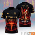 Arsenal UCL Budapest Final 2026 T-Shirt