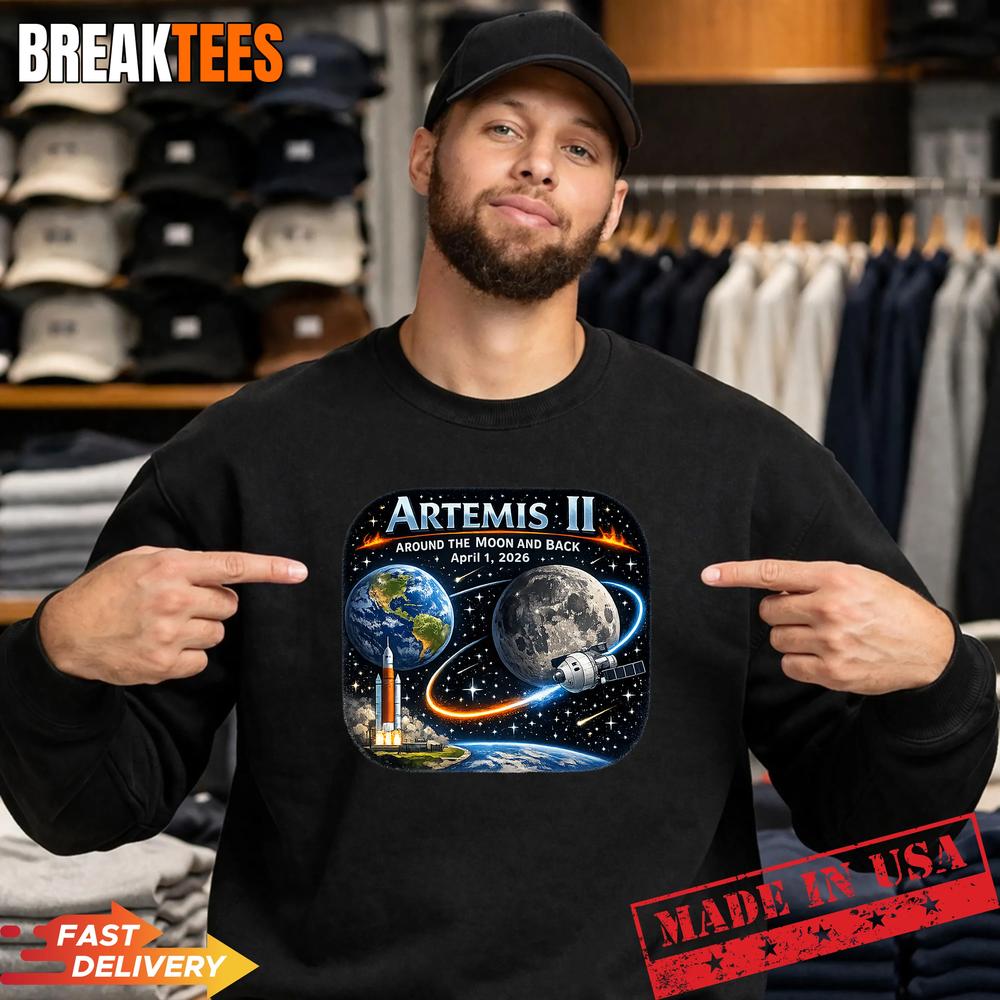Artemis 2 Journey Around the Moon and Back 2026 T-Shirt