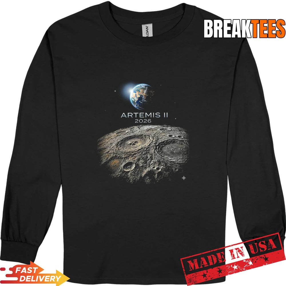 Artemis 2026 American Rocket Launch to The Moon T-Shirt