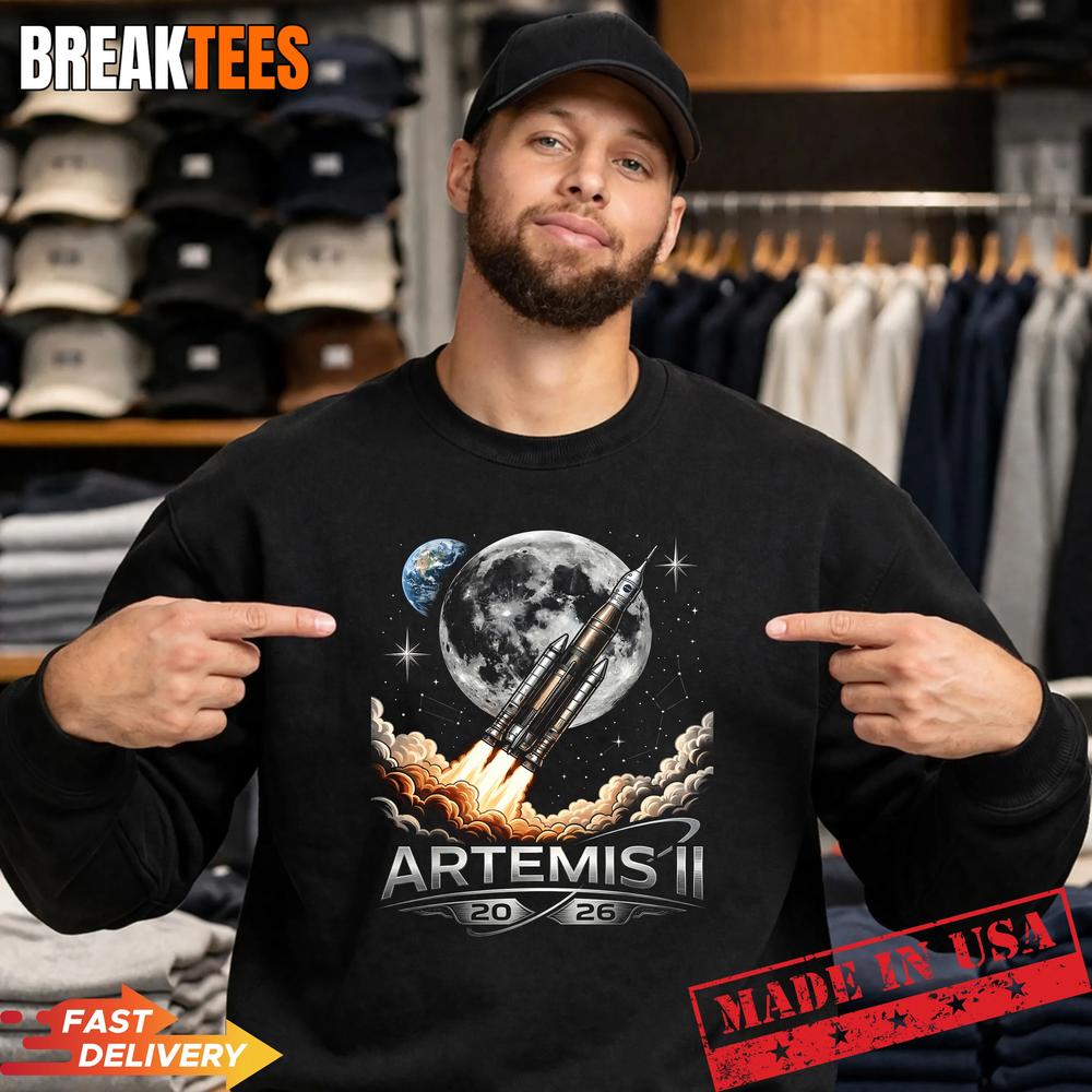 Artemis II Launch to The Moon Space Mission 2026 Shirt