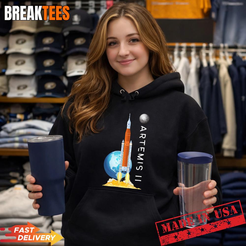 Artemis II Moon Earth Space Launch Lunar Mission 2026 Shirt