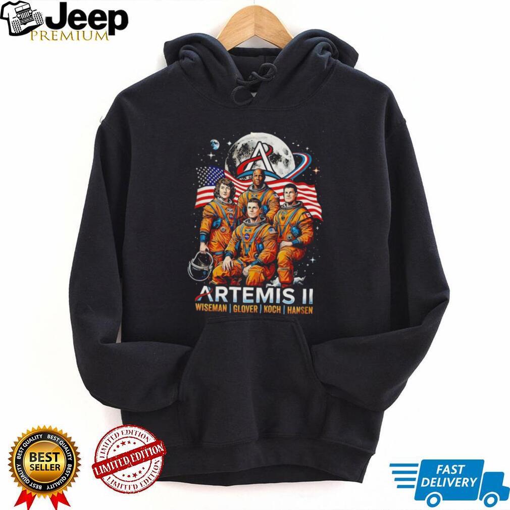 Artemis II NASA Moon Mission Crew Members Graphic T Shirt