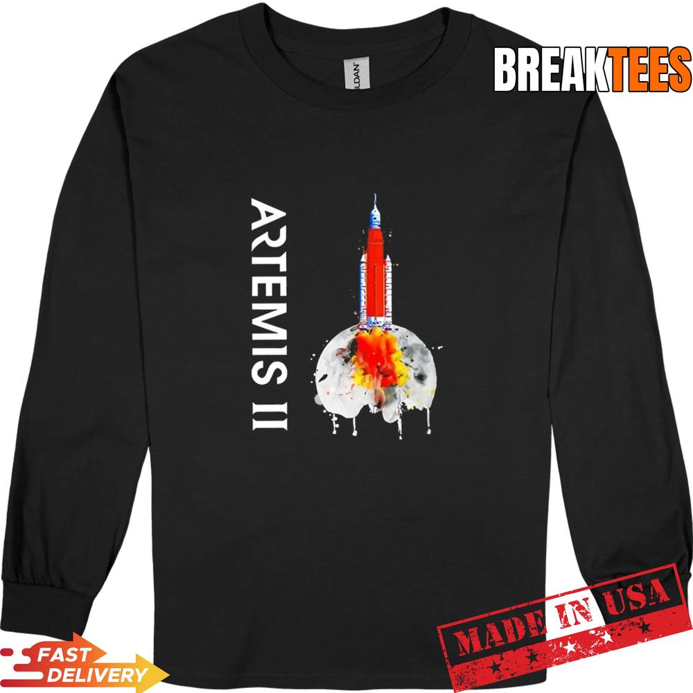 Artemis II Sls Rocket Launch T-Shirt