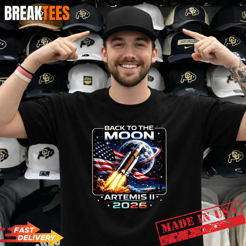 Artemis Launch Back to The Moon 2026 T-Shirt