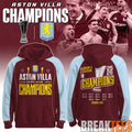 Aston Villa Europa League Champions 2025-26 Hoodie