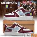 Aston Villa Europa League Champions 2026 Custom Air Force 1 Shoes