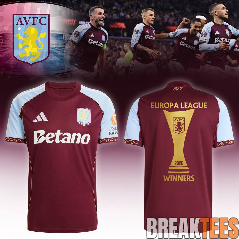 Aston Villa Europa League Champions 2026 Limited Edition Jersey