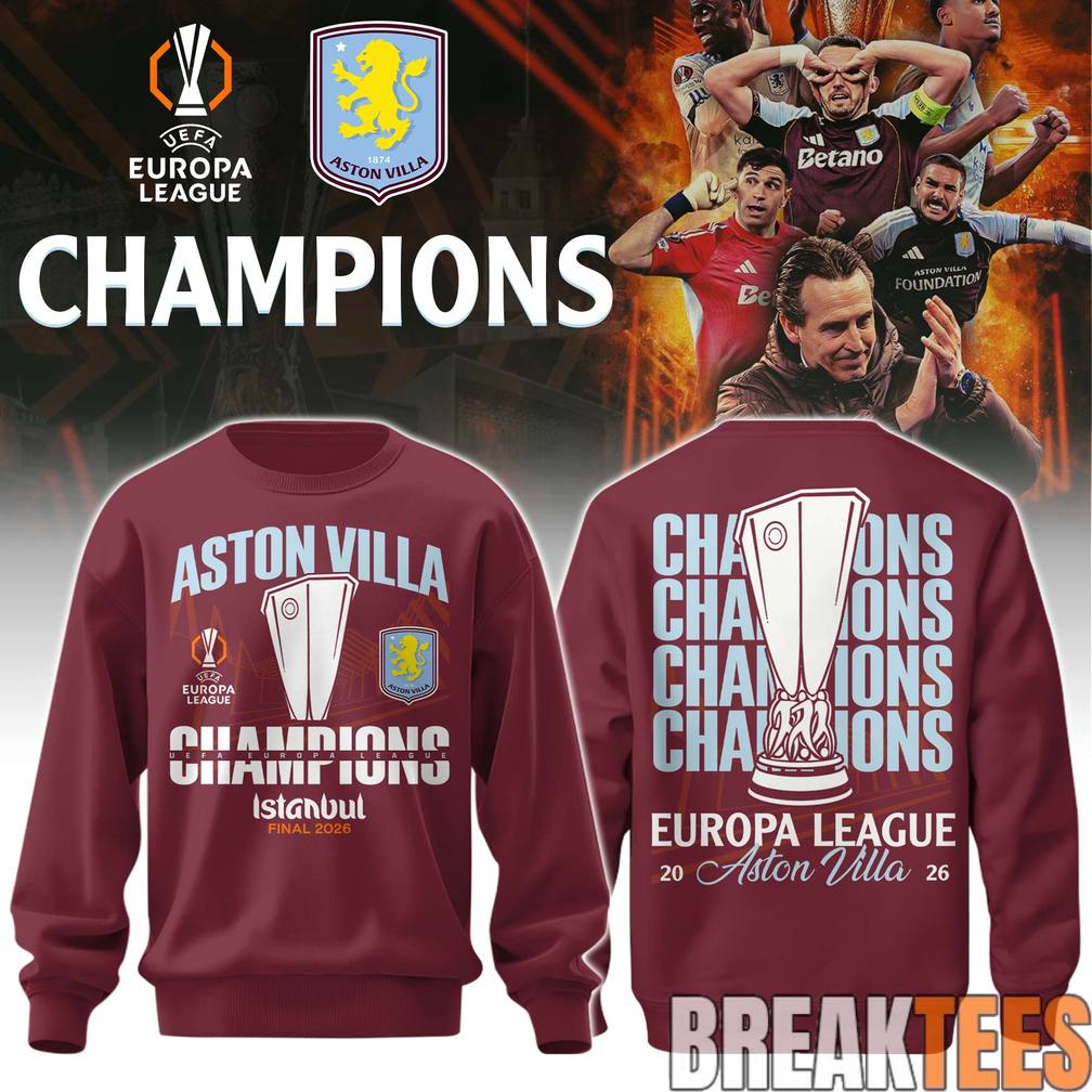Aston Villa Europa League Champions Limited Sweatshirt
