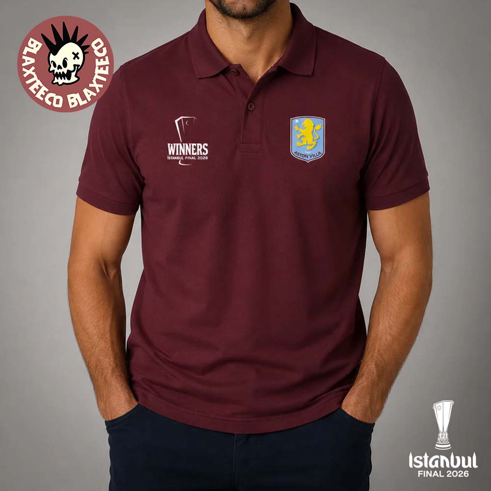 Aston Villa Istanbul 2026 UEL Final Winners Polo Shirt