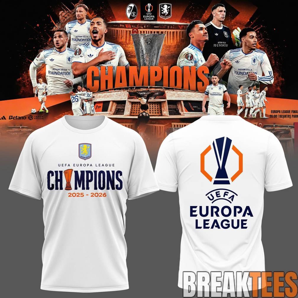 Aston Villa UEFA Europa League Champions 2025-2026 Shirt – Claret Glory in Istanbul