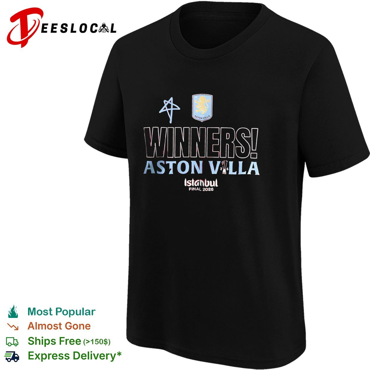 Aston Villa Winners Istanbul Final 2026 shirt