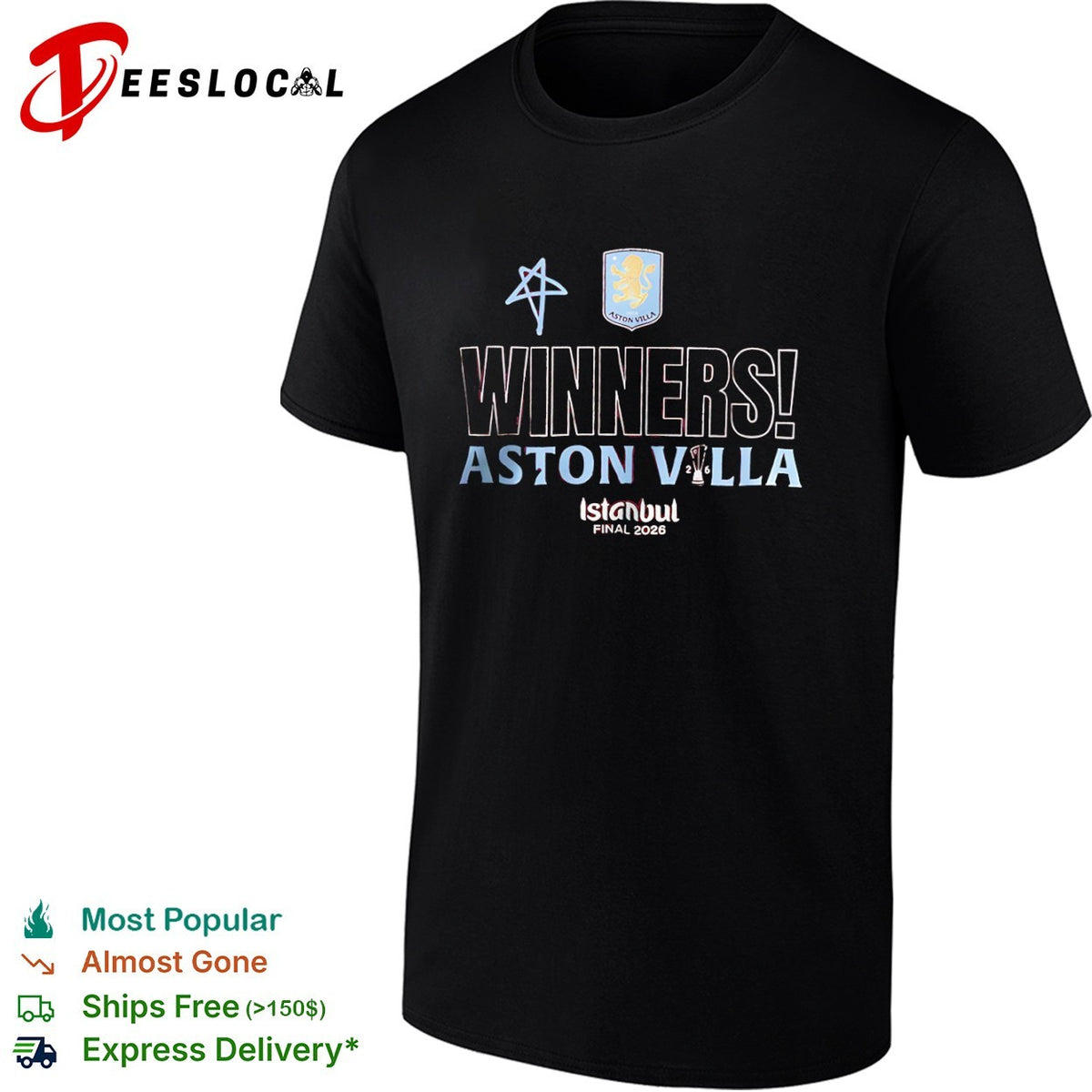 Aston Villa Winners Istanbul Final 2026 shirt