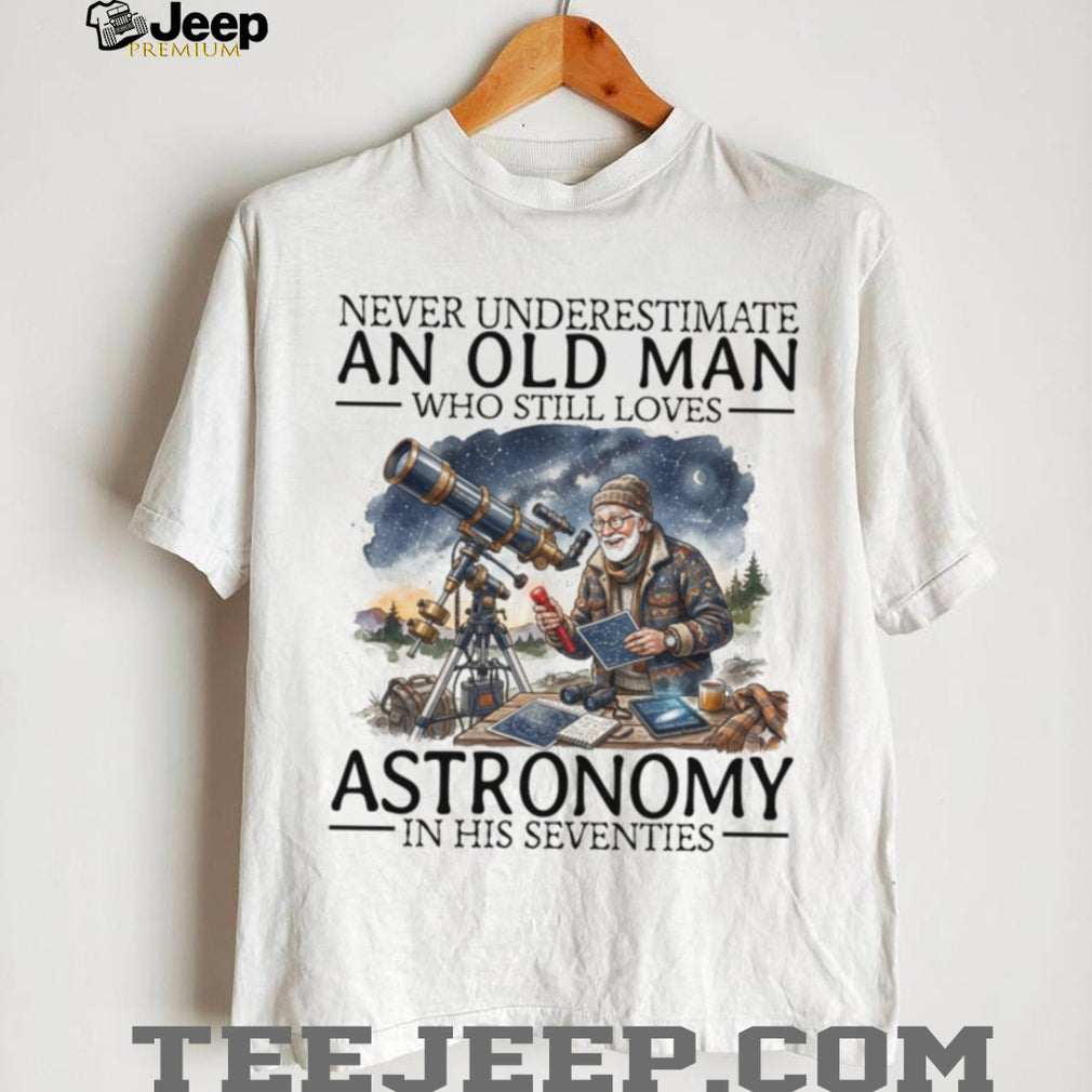 Astronomy Enthusiast Old Man Stargazer Space Lover Shirt