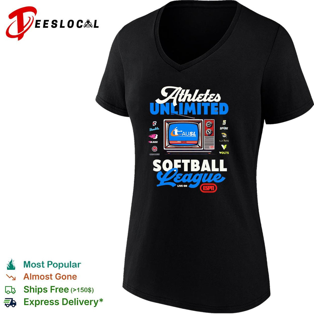 Athletes Unlimited Softball League Bandits Blaze Cascade Spark Talons Volts shirt