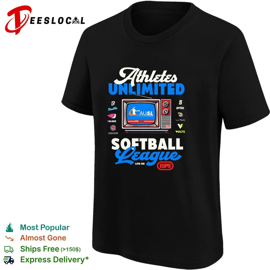 Athletes Unlimited Softball League Bandits Blaze Cascade Spark Talons Volts shirt