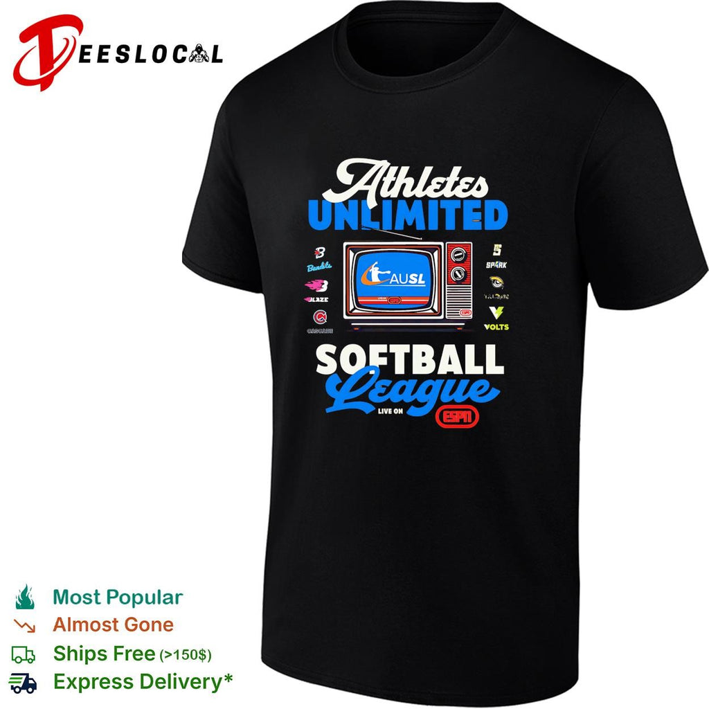 Athletes Unlimited Softball League Bandits Blaze Cascade Spark Talons Volts shirt
