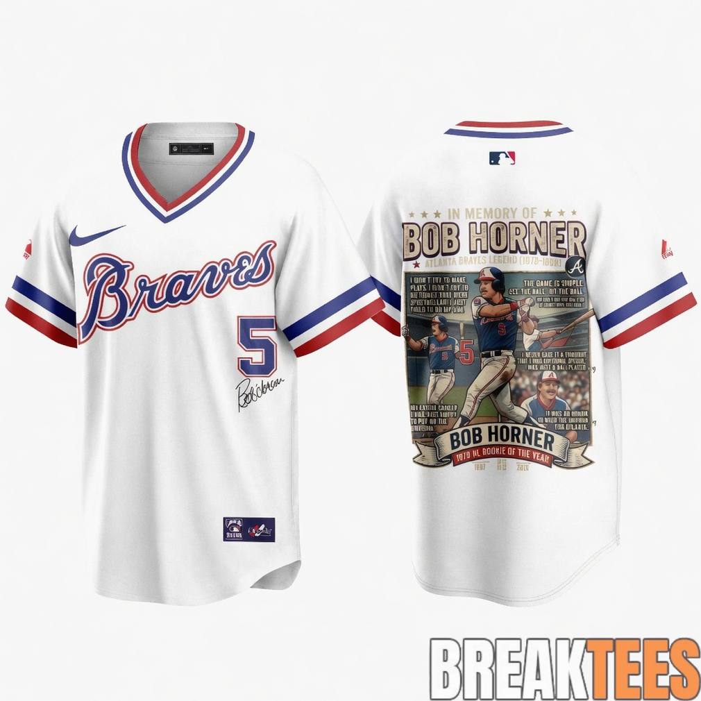 Atlanta Braves Bob Horner Memories of The Legend 2026 Baseball Jersey