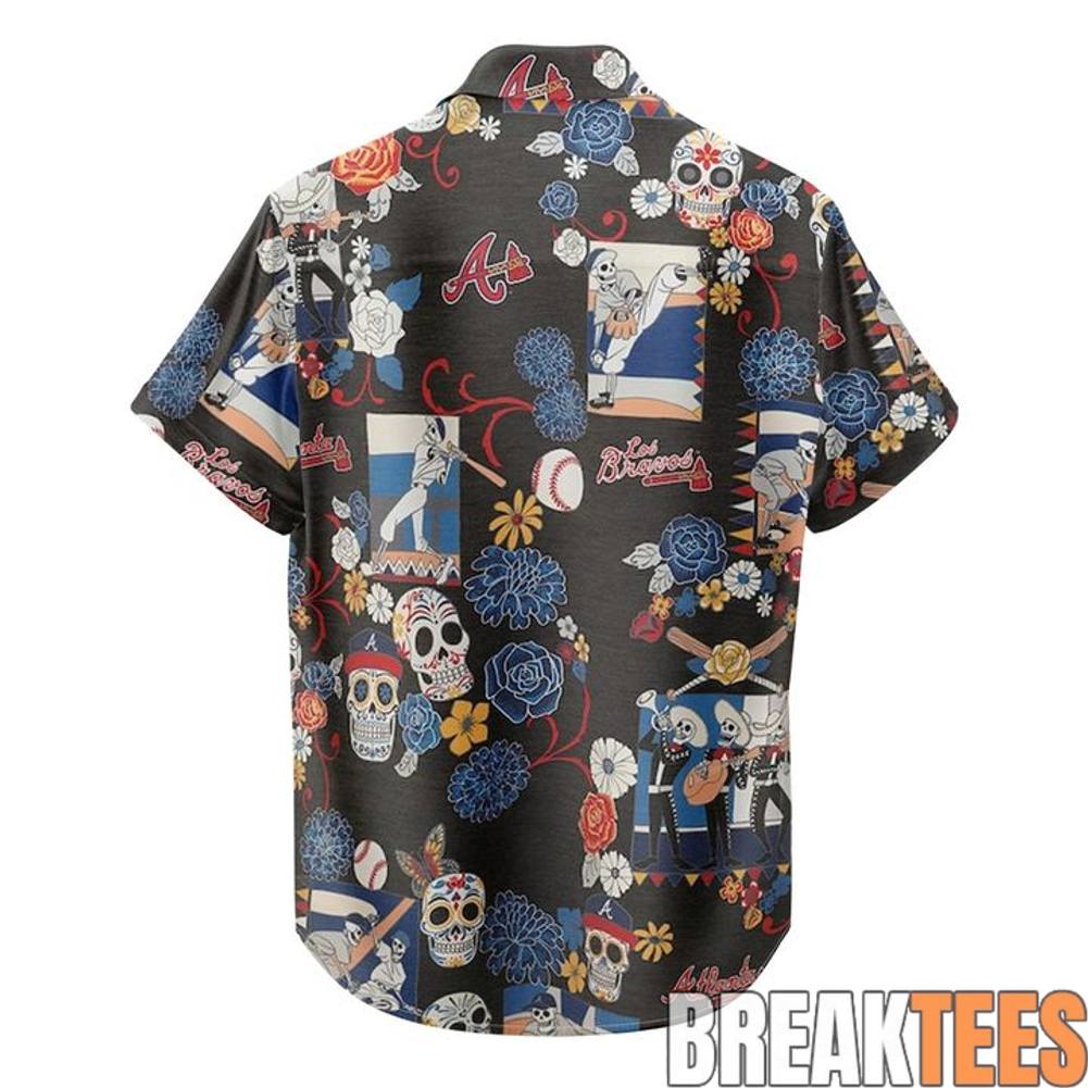 Atlanta Braves Da De Los Muertos 2026 Hawaiian Shirt