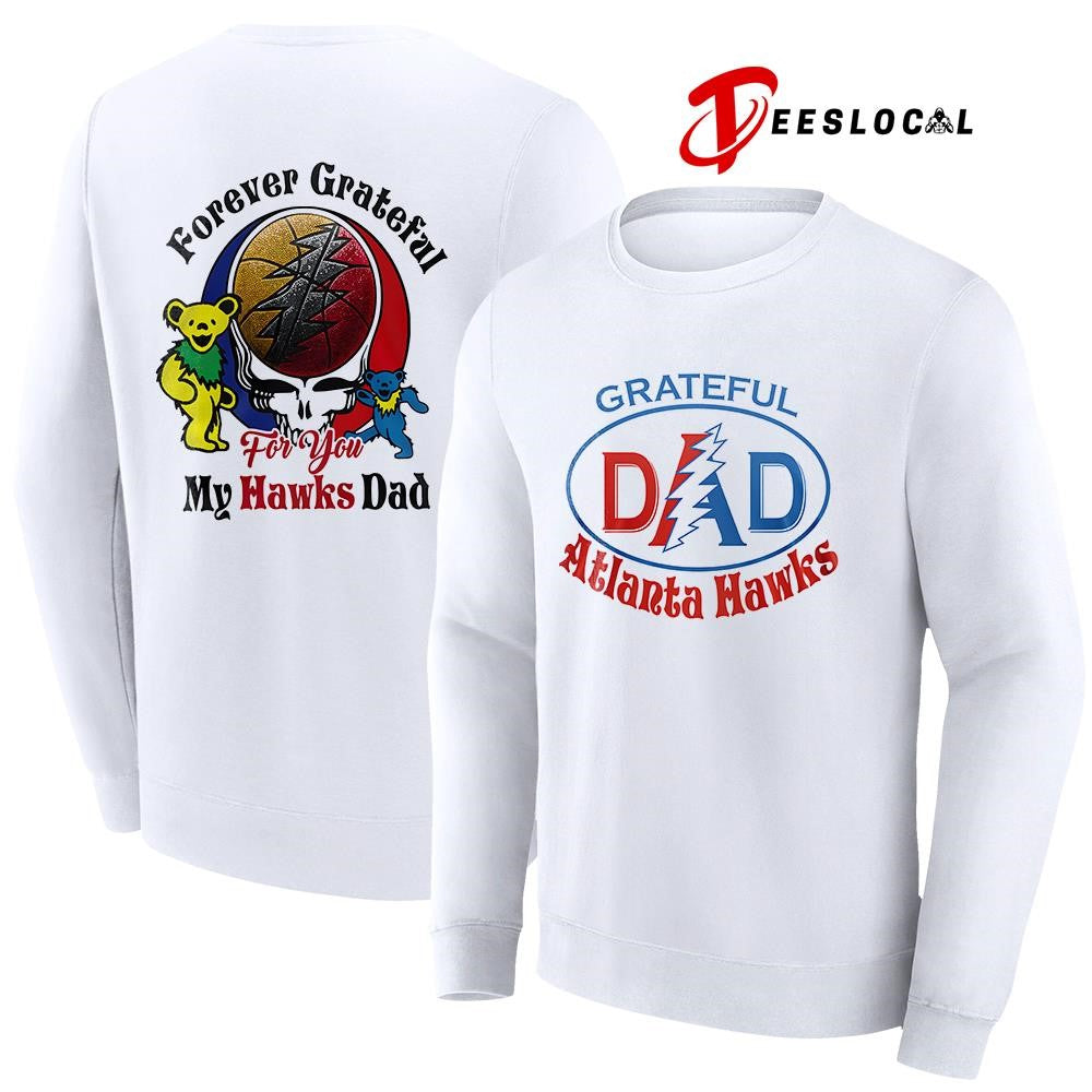 Atlanta Hawks x Grateful Dead Father Day forever Grateful logo shirt