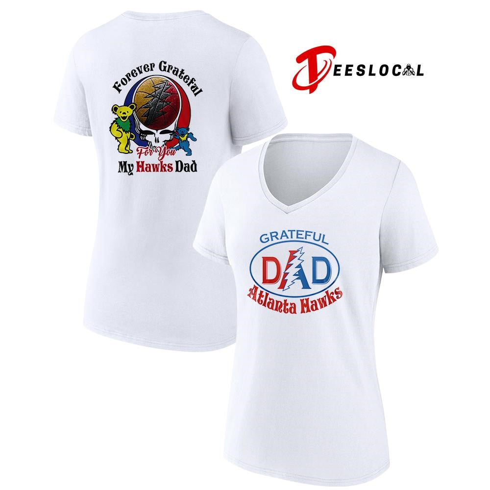 Atlanta Hawks x Grateful Dead Father Day forever Grateful logo shirt
