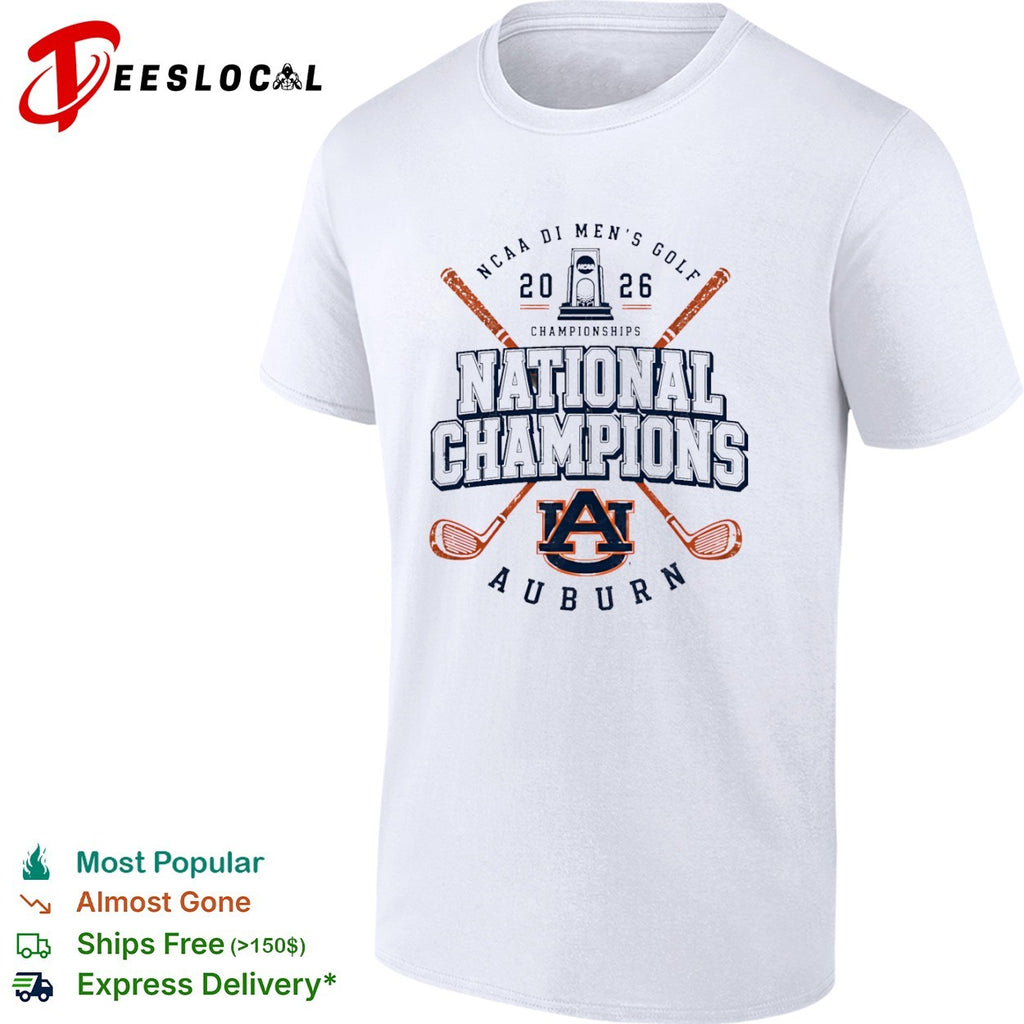 Auburn Tigers 2026 NCAA DI Men’s Golf National Champions shirt