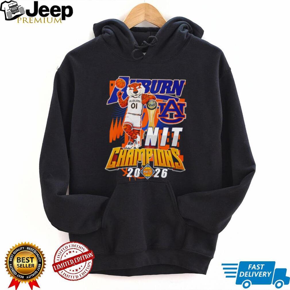 Auburn Tigers 2026 NIT Champions Basketball Mascot T Shirt
