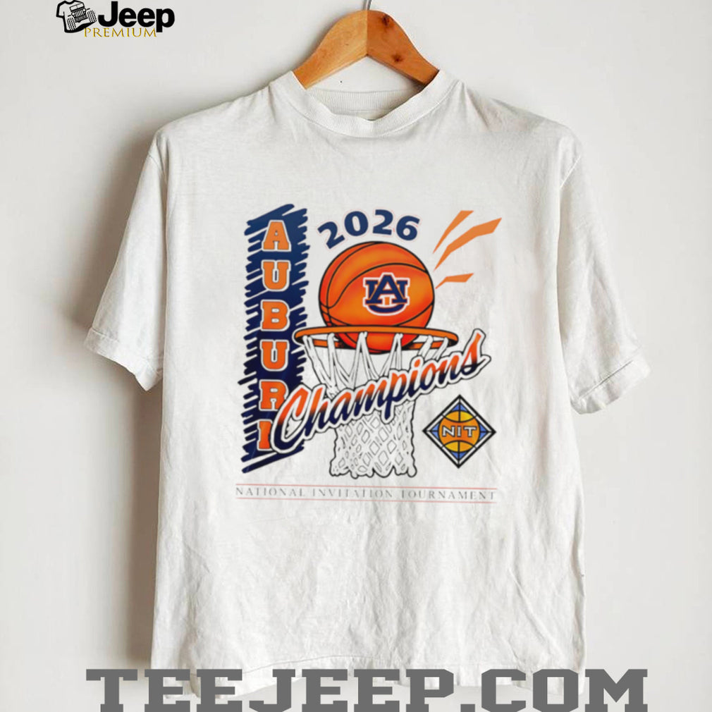 Auburn Tigers Basketball 2026 NIT Champions Net Graphic T Shirt