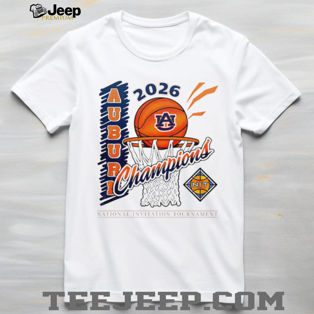 Auburn Tigers Basketball 2026 NIT Champions Net Graphic T Shirt