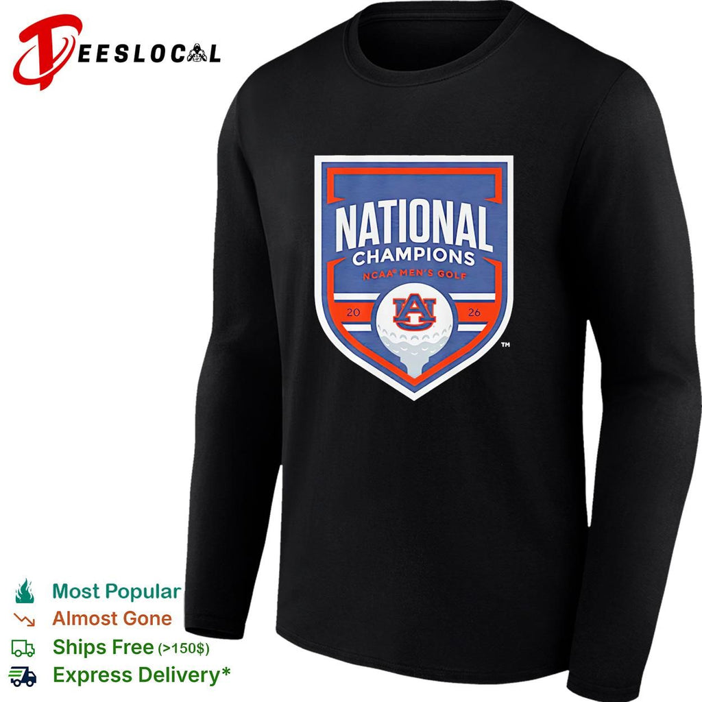 Auburn Tigers men’s NCAA Golf National Champions 2026 championship graphic shirt
