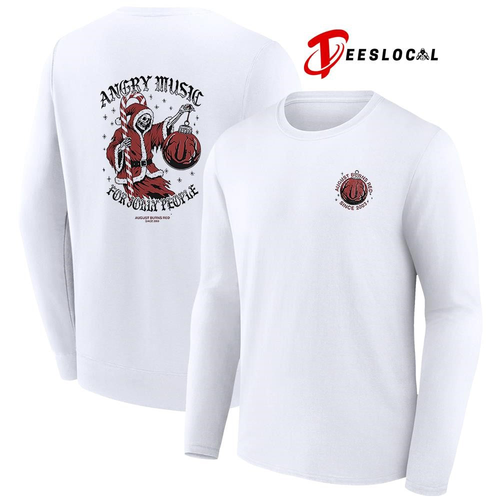 August Burns Red Christmas angry music for Jolly People Jolly Reaper shirt