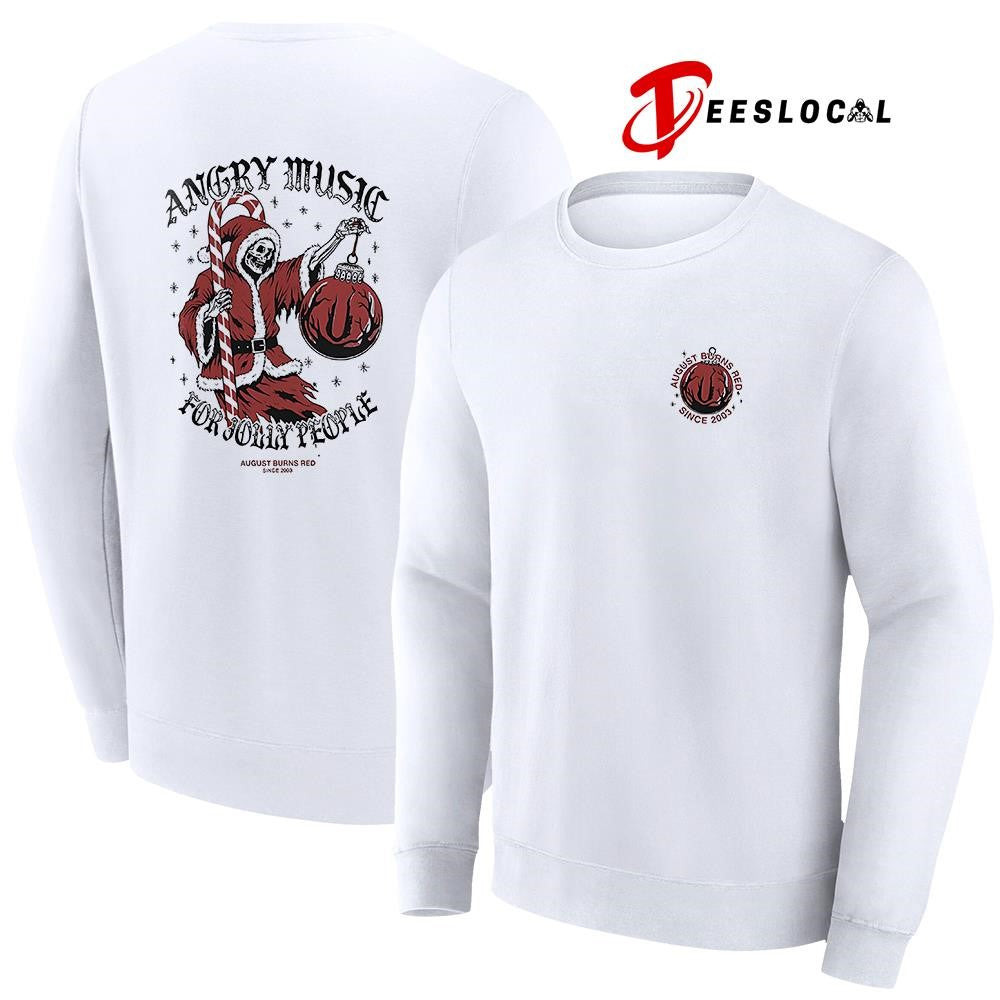 August Burns Red Christmas angry music for Jolly People Jolly Reaper shirt