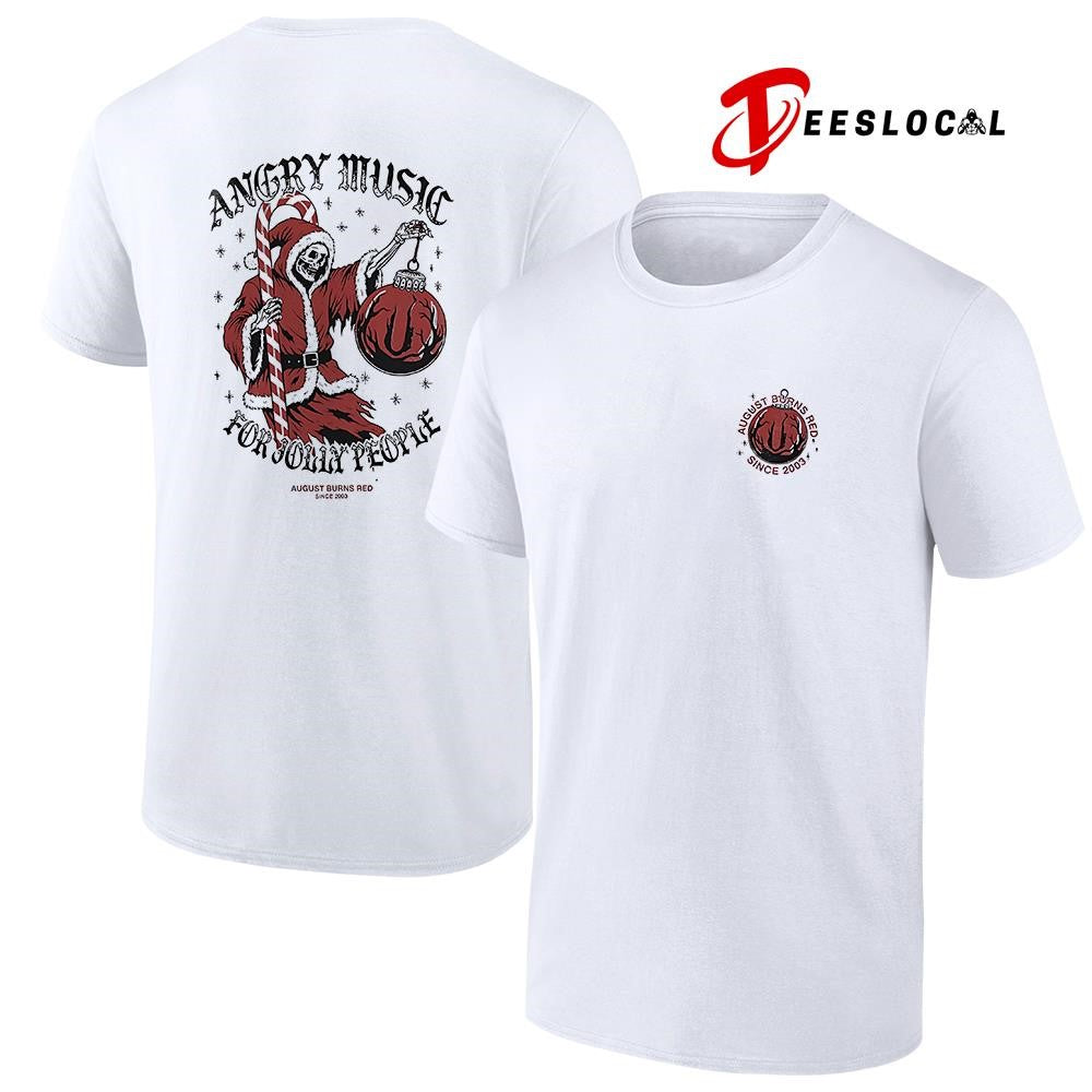 August Burns Red Christmas angry music for Jolly People Jolly Reaper shirt