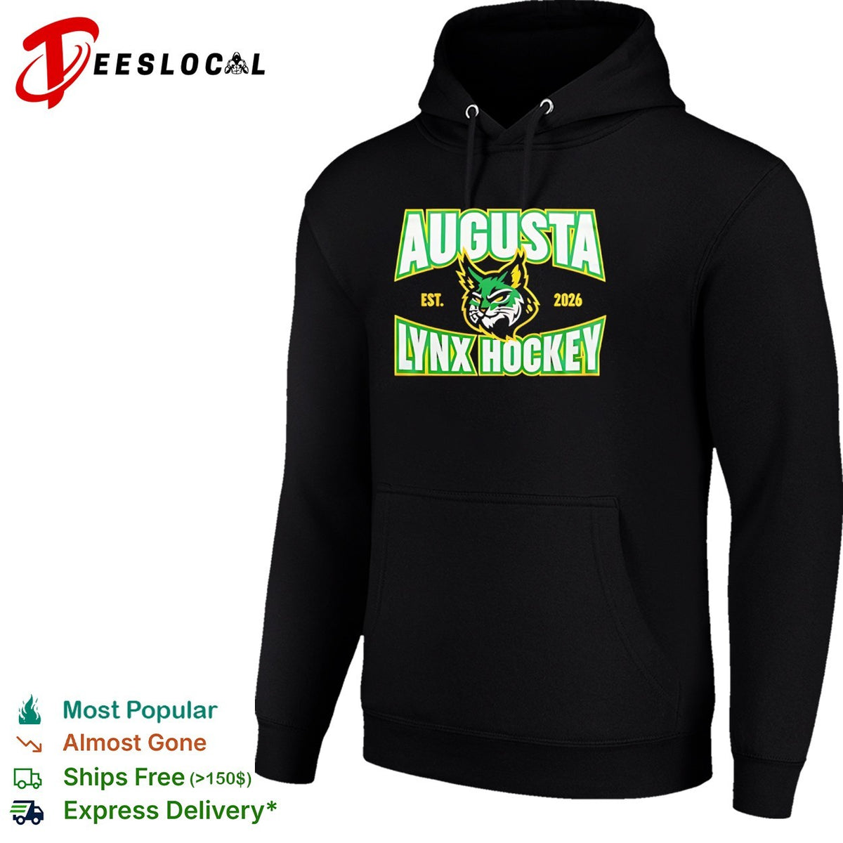 Augusta Lynx Hockey est 2026 team logo shirt