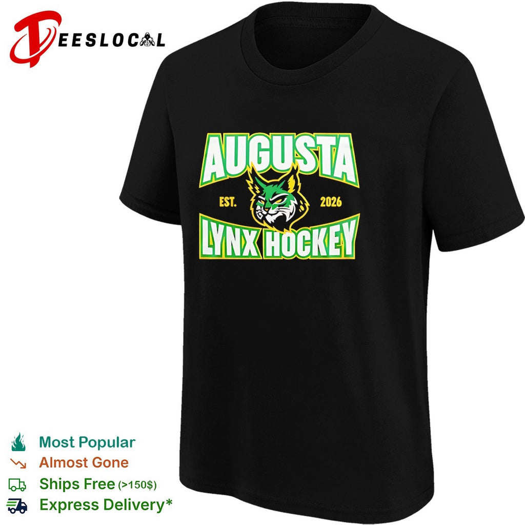 Augusta Lynx Hockey est 2026 team logo shirt