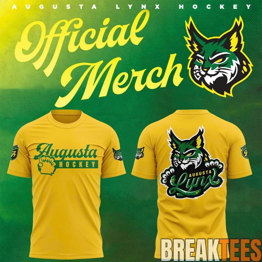 Augusta Lynx Yellow Green Stroke Tee