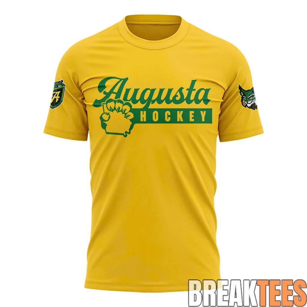 Augusta Lynx Yellow Green Stroke Tee