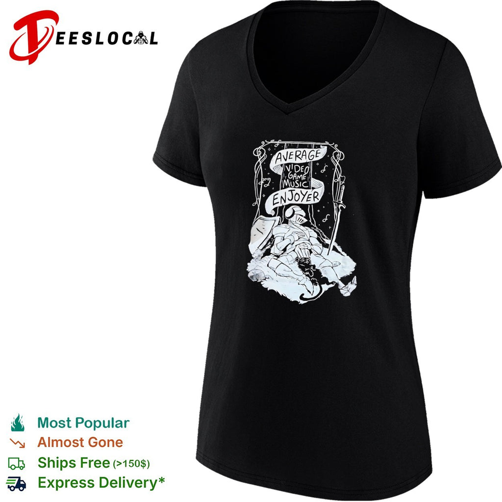 Average Video Game Music Enjoyer Knight and Cat shirt