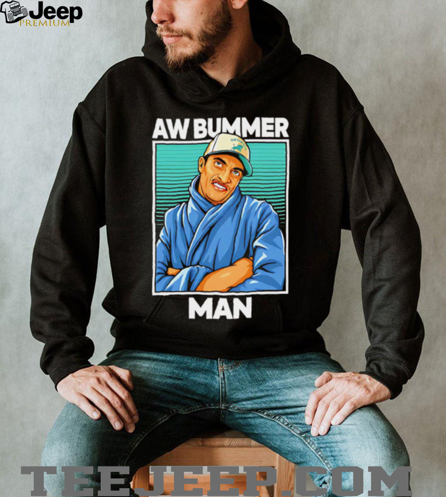 Aw Bummer Man Funny Retro Dressing Gown Graphic T Shirt