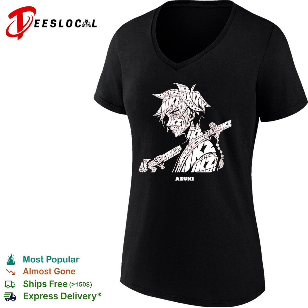 Azuki anime character shirt