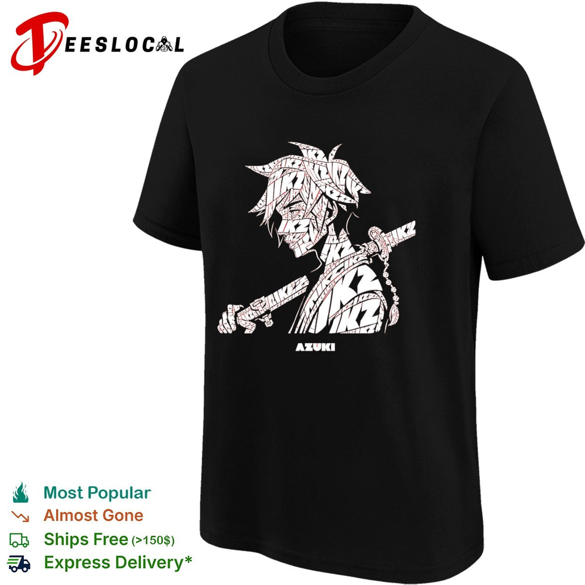 Azuki anime character shirt