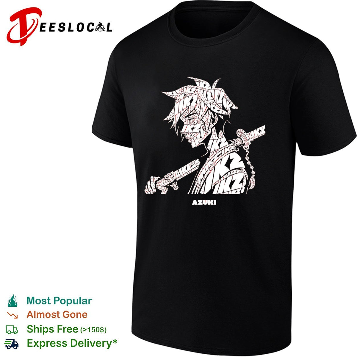 Azuki anime character shirt